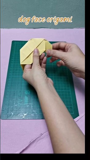 dog face origami #diy #homemadepapercraft #papercrafts #papercrafttutorial #origami #artandcraft
