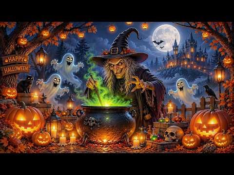 Relaxing Halloween Ambience 2026 🎃 Haunted Night Sounds, Ghost Whispers 👻 Spooky Music Playlist