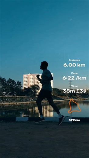 Dhanush Ponnuri on Instagram: "First 6K run kuda chesesam🙂‍↕️ Many more to go ✨"