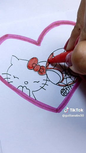 Dibujos de Hello Kitty y Spiderman para Colorear
