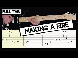 Making A Fire (Foo Fighters) - TAB, Guitar lesson/ tutorial - complete song cover