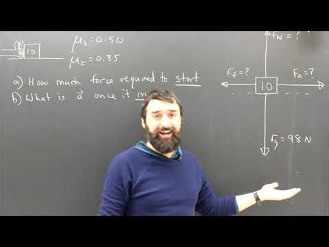 Friction & Newton's Laws Part 3 Sample Problem
