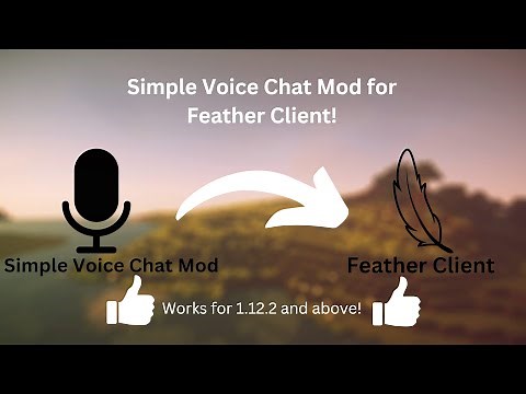 How to get Simple Voice Chat Mod for Feather Client!