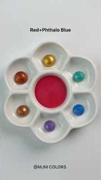 🔴 Raspberry Red Color Mixing | Satisfying Metallic Paint Transformation 🎨#shorts