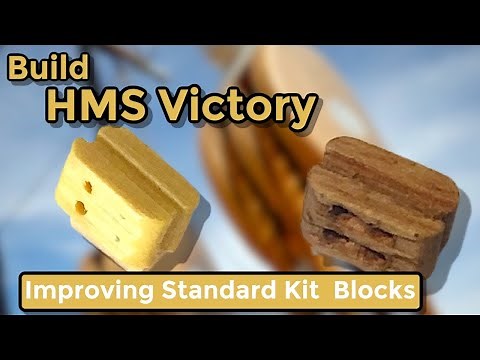 Wooden Model ship builder : Rigging Tips : Improving the standard kit blocks