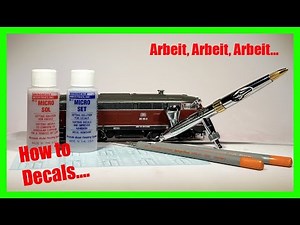 How to H0... | Decals richtig auf Modelle bringen #1zu87 #modelleisenbahn #train