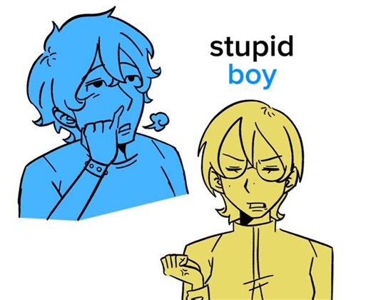 richie on Instagram: "Go Away - Weezer meme animation. Milo Garmendia - blue Jillian Neiman - yellow I think myself from 2019 would be proud of me, this took me a week, im new in animation so ofc it was gonna take a while. Context, Milo played with Jillian’s feelings for quite a while now, but they were a good duo back then, but yk, things happen. #memeanimation #animation #weezer #fyp"