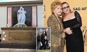 Debbie Reynolds and Carrie Fisher laid to rest in rose-covered tomb