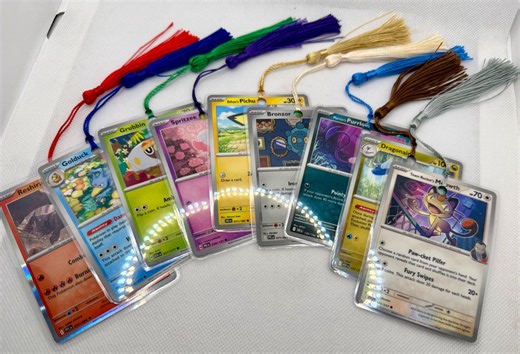Pokemon Card Bookmark Pack | Laminated Pokemon Bookmarks With Tassel | Reader Gift | Classroom Rewards | Party Favors | Real Pokemon Cards - Etsy