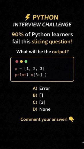 Python Interview Challenge Day 6 🔥 90% Learners Fail This! #shorts