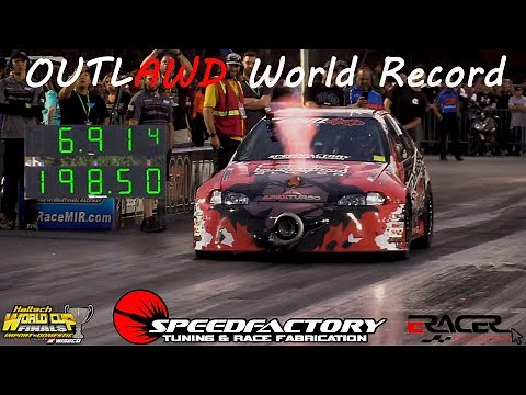 WORLD RECORD Speedfactory OutlAWD 6.91 @ 198mph | World Cup Finals Import vs Domestic 2022 at MIR