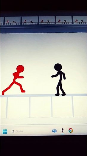 Stickman fight - Black vs Red (Pivot Animator) #animation #stickman #stickfight