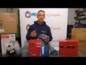 Compact Riello burners for domestic central heating