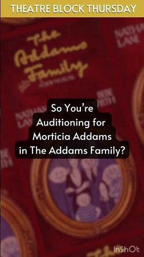 Audition Songs for Morticia Addams in The Addams Family! #audition #musicaltheatre #addamsfamily