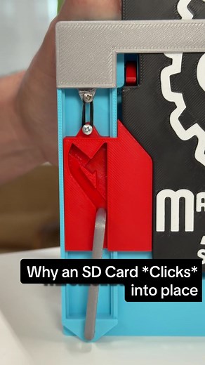 How an SD Card gets that satisfying *click* ••• #engineering #mechanical