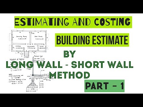 Long Wall Short Wall Method ǀ Estimating and Costing ǀ Building Estimate ǀ Part- 1