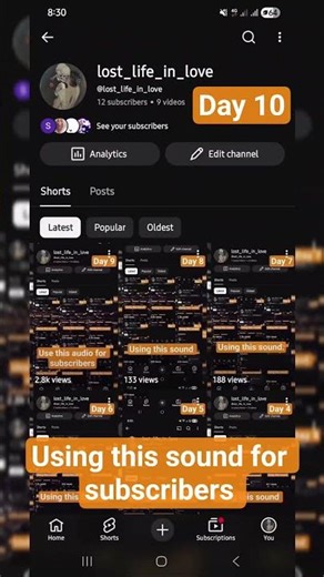 Using this sound for subscribers