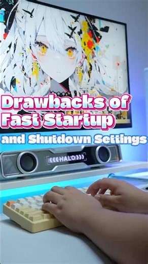Draw hacks of Fast Starup and shutdown setting #windows #pcsettings #pctips #ssd