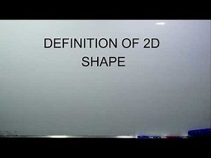 what is the definition of 2 dimensional shape with examples