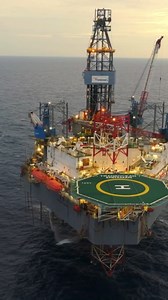 Ocean Giants: Exploring Offshore Oil Rigs from Above.