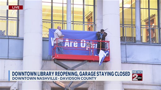 Downtown library reopens Monday, garage staying closed