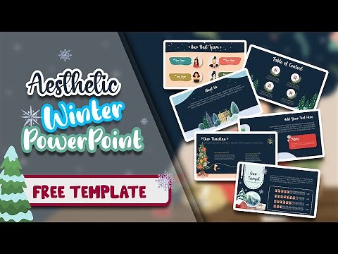 Aesthetic WINTER Themed Powerpoint Template | FREE TEMPLATE | ANIMATED SLIDES