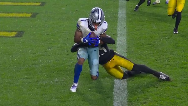 Tolbert scores game-winning touchdown vs. Steelers