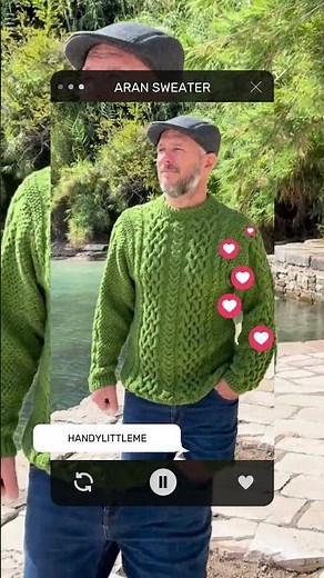 Stormbraid Sweater Knitting Pattern – Men’s Aran Cable Sweater