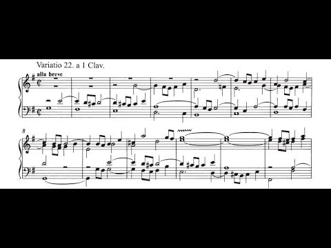 J. S. Bach: Goldberg Variations Nº 22, "Alla breve", BWV 988 - in G (TURECK, Rosalyn)