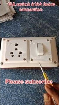 16A switch &16A Soket ka connection l #electrical #rells #shorts #shortvideo