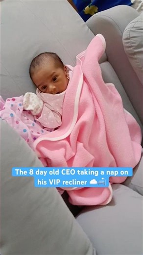 Cutest newborn sleeping hiccups! 🥺☁️ (8 day old new born) #shorts
