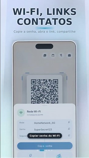 QR Reader & Code Generator — leitor e gerador de QR code grátis (QR de Wi-Fi, sem anúncios)