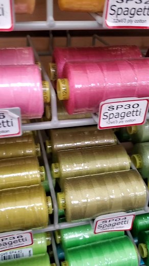 Have you tried Spagetti for hand embroidery or hand quilting? 🤔 Spagetti is a 12wt, 3-ply Egyptian cotton thread that works great for hand work! It is double-gassed and mercerized making it extremely smooth, and low-lint. This means it easy to pull through fabric, weather it's one layer or 4! And it has a beautiful, lustrous finish giving you a stunning stitch in any project 😊 This thread is super soft, and easy to work with! Give it a try in your next hand embroidery or hand quilting project!