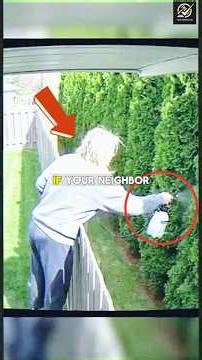 She Sprayed Herbicide Over His Fence And Poisoned His Hedge... #shorts #badneighbors #courtroom