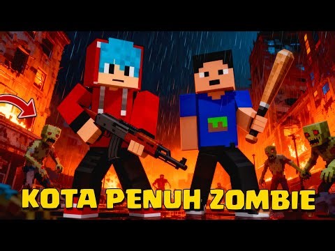 KITA BERTAHAN HIDUP DI DUNIA ZOMBIE SUSAH BANGET DI MCPE
