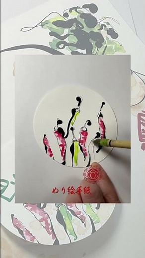 【 #とうがらし 】赤と緑が映える♪ シニアも簡単！ぬる絵手紙コースター｜塗り順をゆっくり解説。顔彩で、つややかな唐辛子を楽しく描きます。初心者でも安心彩色のコツをわかりやすく紹介。