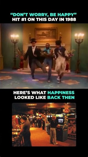 obby McFerrin’s “Don’t Worry, Be Happy” Hit #1 in 1988 😄 What Happiness Looked Like in the ’80s