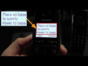 How To Use Power Failure (Battery Back Up) On A Panasonic Home Phone!