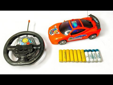 Unboxing Remote Control Police Car With Light & Music 