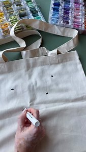 Bees in 5 stitches, using paint pens 🐝 They can be used on fabrics and are washable when sealed with heat. . . #paintpens #paintpen #cuteembroidery #embroiderythread #embroiderytutorial #upcycledclothing #upcycledfashion #embroideredflowers #embroideredclothing #embroidereddenim #sewingproject #embroiderypatterns #dmcthreads #dmcembroidery #embroiderydesign #beginnerembroidery #embroiderywork #denimembroidery #embroiderhappyhoops #embroiderytutorial #embroideryprocess | flynn_and_mabel