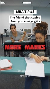 MBA Tip 3: The Friend that copies from you always gets more marks! #posgraduacao #mbaprep #collegelife #catexam #admission #masters #gmatprep #mcom #iimahmedabad #study #success #iimcalcutta #learning #covid #entrepreneur #iimbangalore #instagram #nmims #xlri #gre #commercestudents #highereducation #jobs #catprep #instagood #relatable #memes #tips #relatablequotes | MBA Tips | Facebook