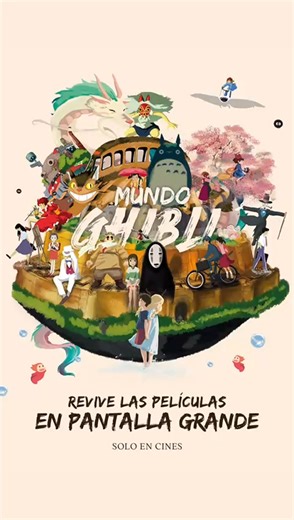 ✨ La magia vuelve al cine. Desde El Viaje de Chihiro hasta La Princesa Mononoke y Kiki, los mundos de Studio Ghibli se toman la pantalla grande. MUNDO GHIBLI arranca el 7 de septiembre y se extenderá hasta diciembre con 11 joyas del estudio. Una experiencia para redescubrir, compartir y volver a soñar. | CCM Cinemas