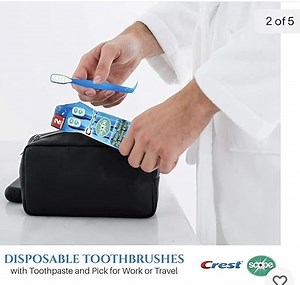 Watch Crest Scope Mini Toothbrush with Toothpaste and Dental Pick on Amazon Live