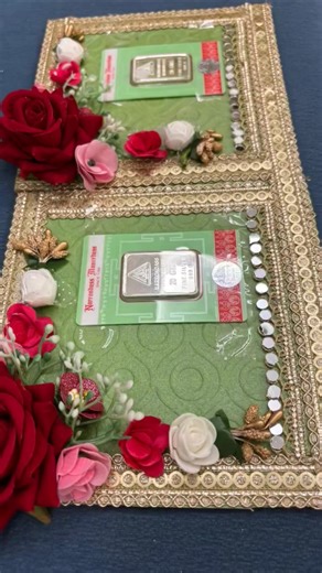 Ginni coin gifting idea| gold coin gifting idea| silver coin gifting idea|coin tray|Ginni holder