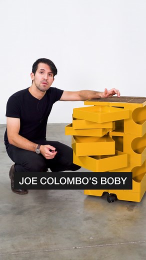 Rarify on Instagram: "The Italian industrial designer Joe Colombo sadly passed away at the age of 41, but still today has 15 of his design works in the NY MoMA’s permanent collection. This is called the Boby trolley and it’s a modular storage system that he developed in 1970. While is work is often quite formally expressive, this is reserved by comparison and meant for storage versatility. It was first designed for Bieffeplast, but today made by B-Line. We’ve actually used one of these for years