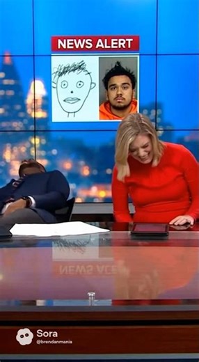 News Anchors Laughing at Police Sketch 🤣