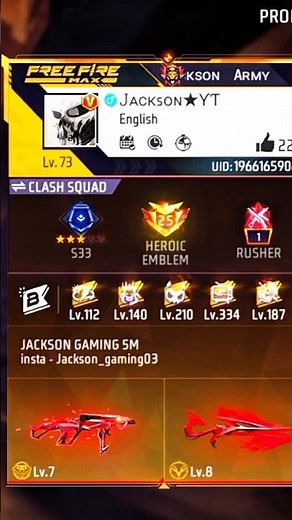 JACKSON BHAI KI UID|| FREE FIRE UPCOMING EVENT||#shorts​ #trending​ #viralshorts​ #youtubeshorts​