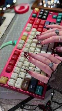 How to Assemble Neo80Cu Anodized Ruby Rose Custom Mechanical Keyboard | typing sound test ASMR