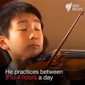 "Wherever the violin takes me, I'll go." Australia's 10-year-old violin world champion Christian Li has big plans for the future. | SBS News
