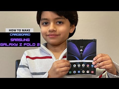 DIY - How to make 'Samsung Galaxy Z Fold 2' foldable phone from cardboard